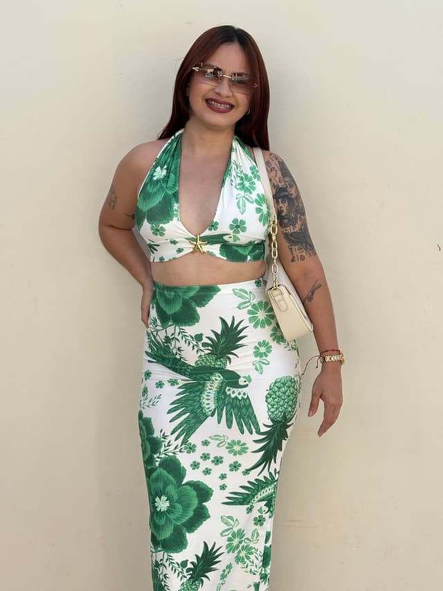 Conjunto Laise verde bandeira