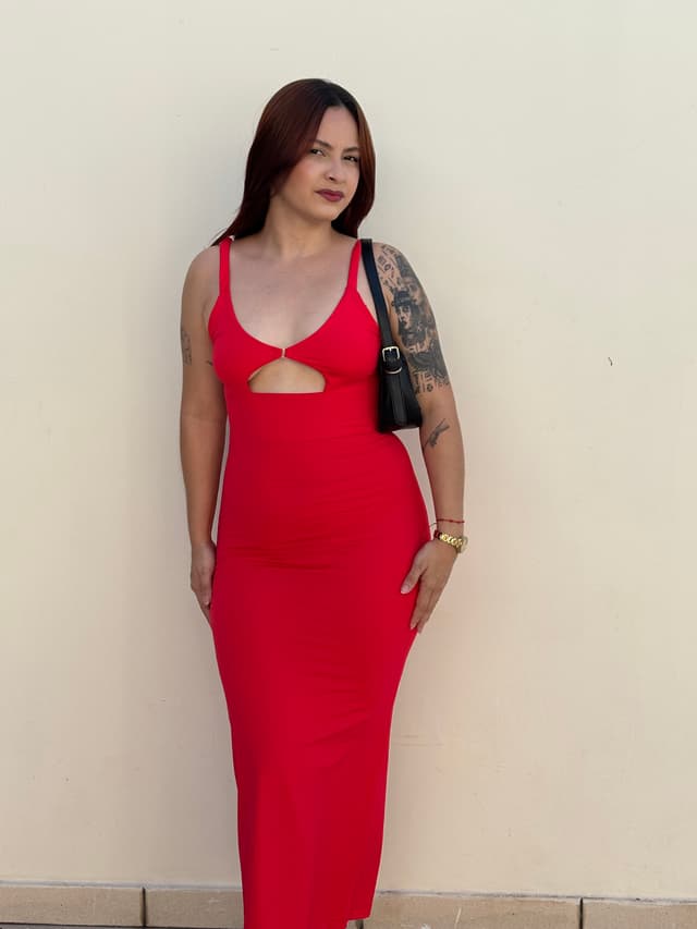 Vestido Liz Vermelho pimenta 